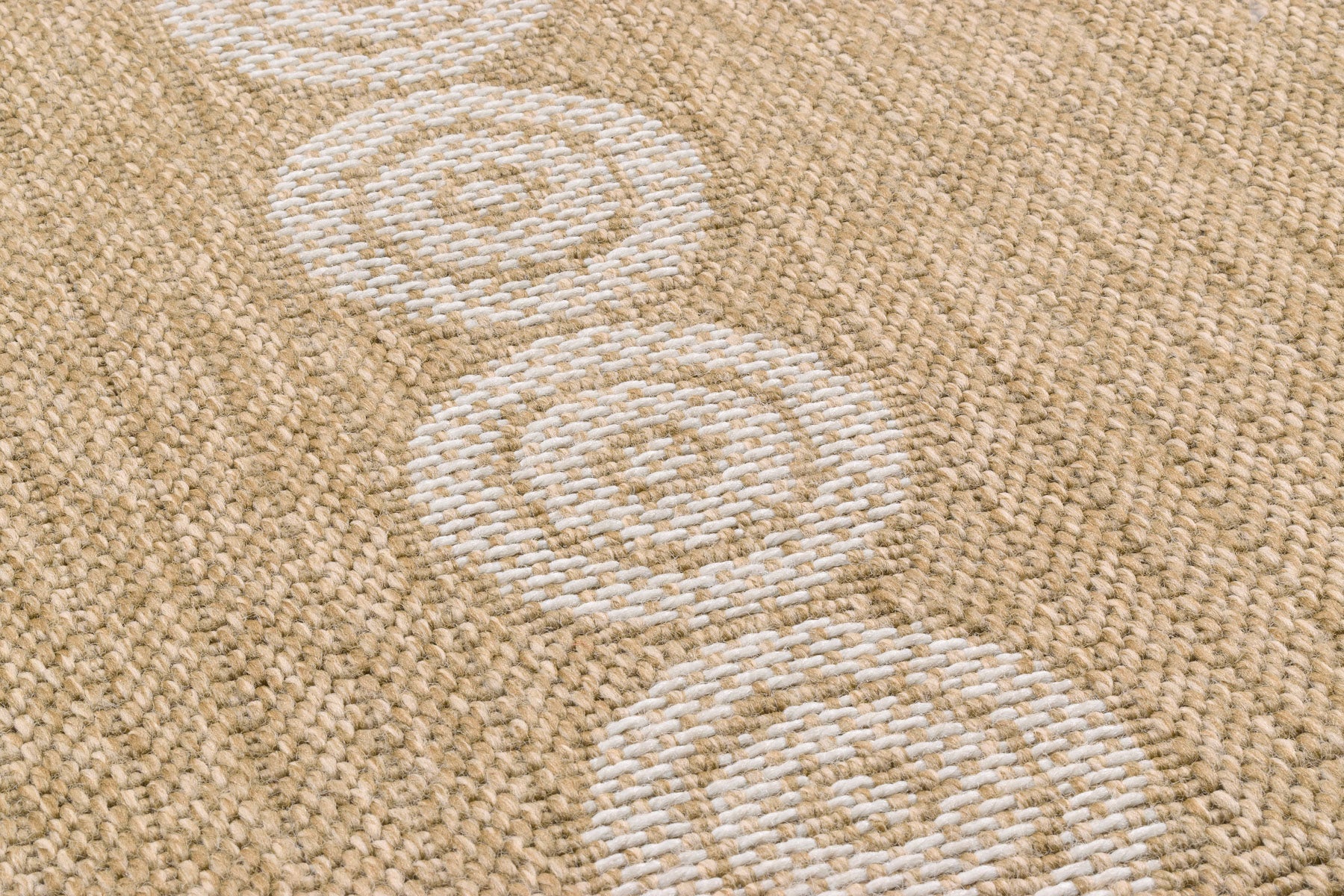 Tapis Aspect Jute Nature 8868 - Blanc - Nazar - The Bradery