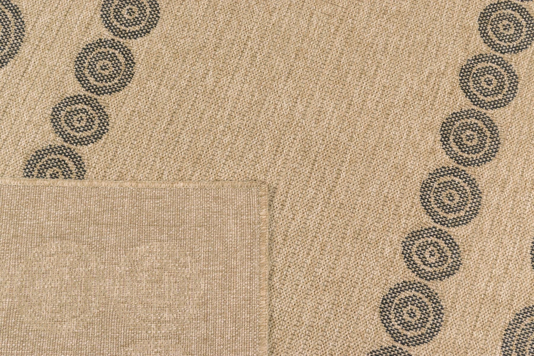 Tapis Aspect Jute Nature 8868 - Noir - Nazar - The Bradery
