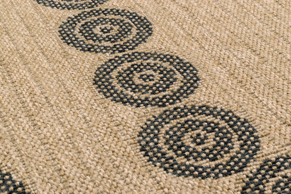 Tapis Aspect Jute Nature 8868 - Noir - Nazar - The Bradery