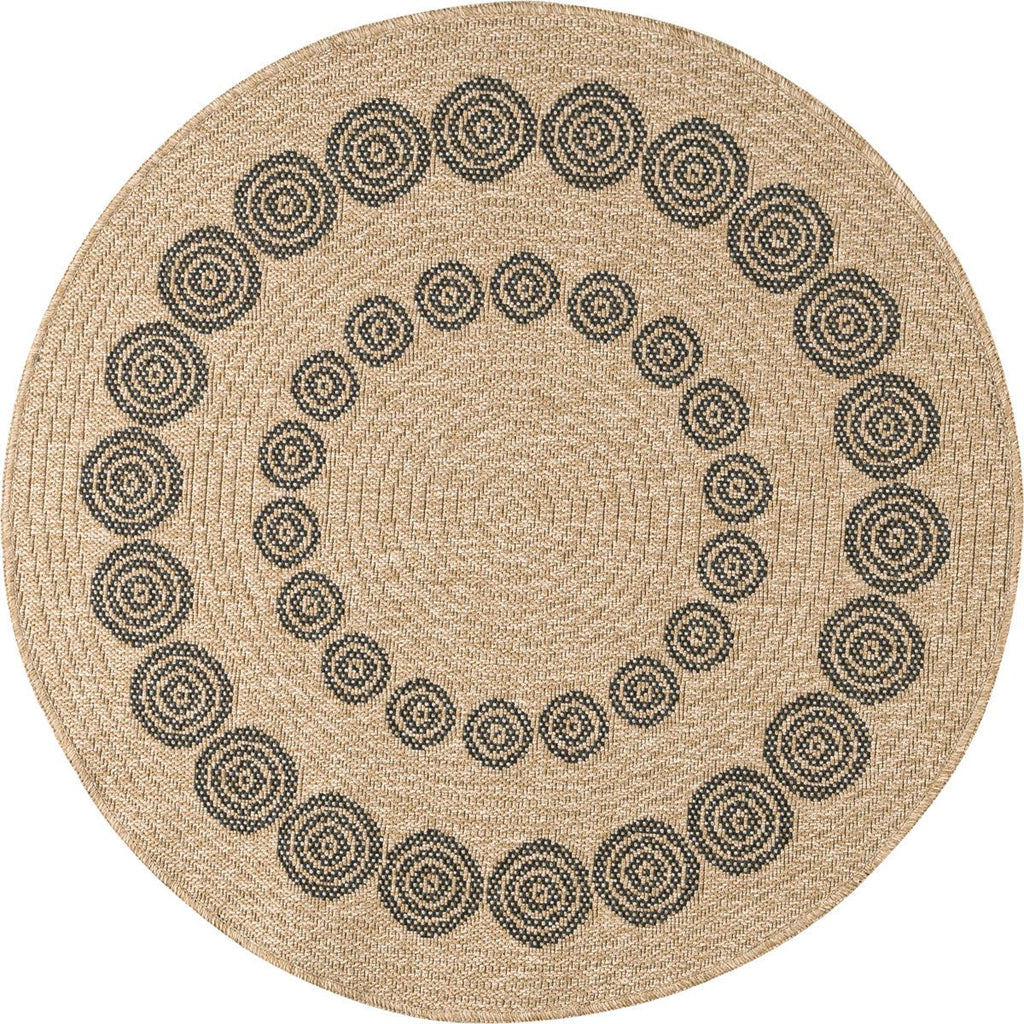 Tapis Aspect Jute Nature 8868 - Noir - Nazar - The Bradery