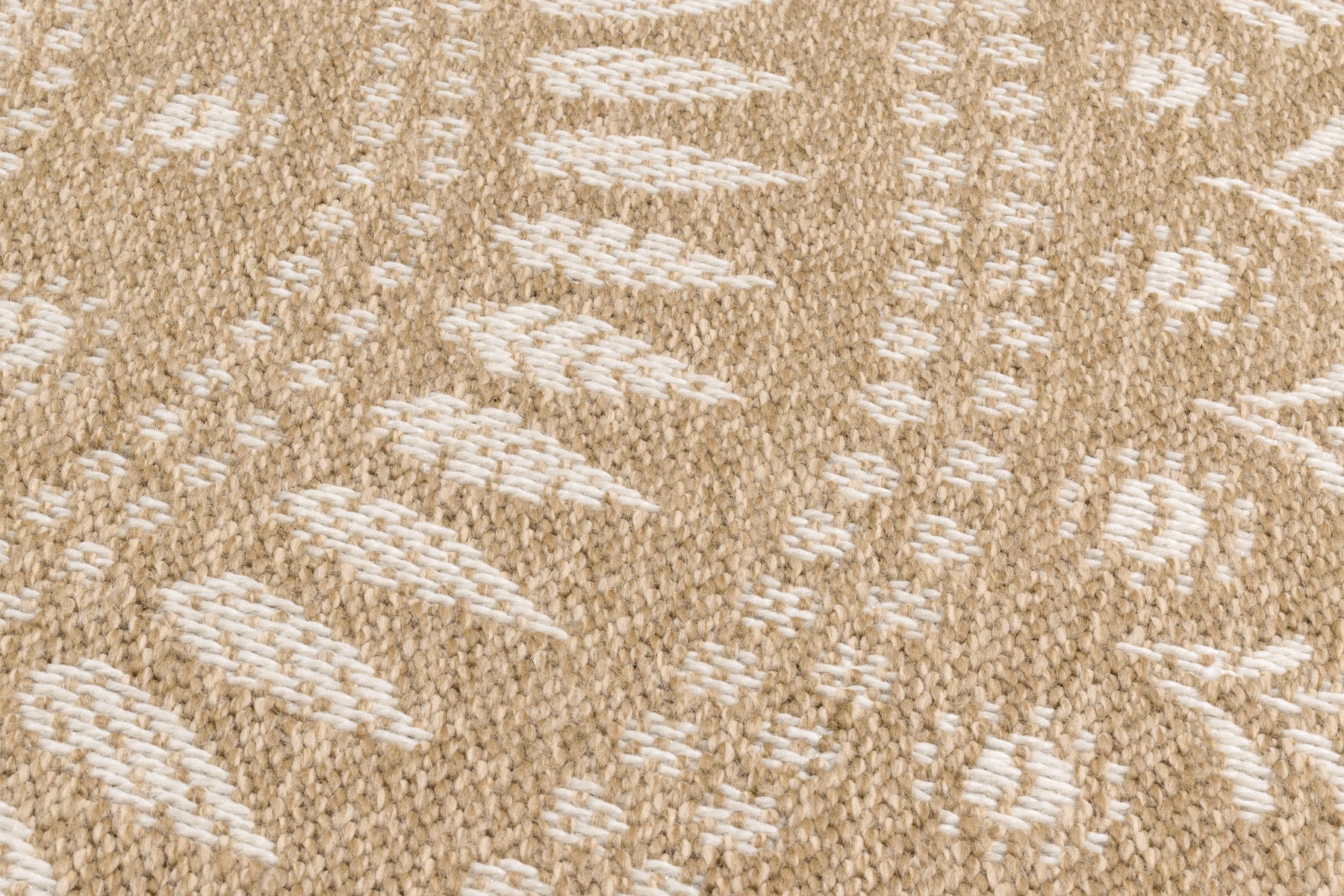 Tapis Aspect Jute Nature 8874 - Blanc - Nazar - The Bradery