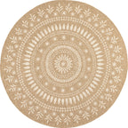 Tapis Aspect Jute Nature 8874 - Blanc - Nazar - The Bradery