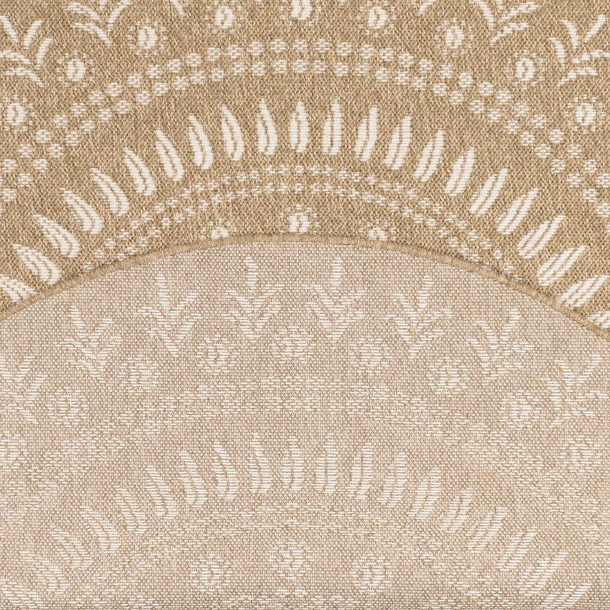 Tapis Aspect Jute Nature 8874 - Blanc - Nazar - The Bradery