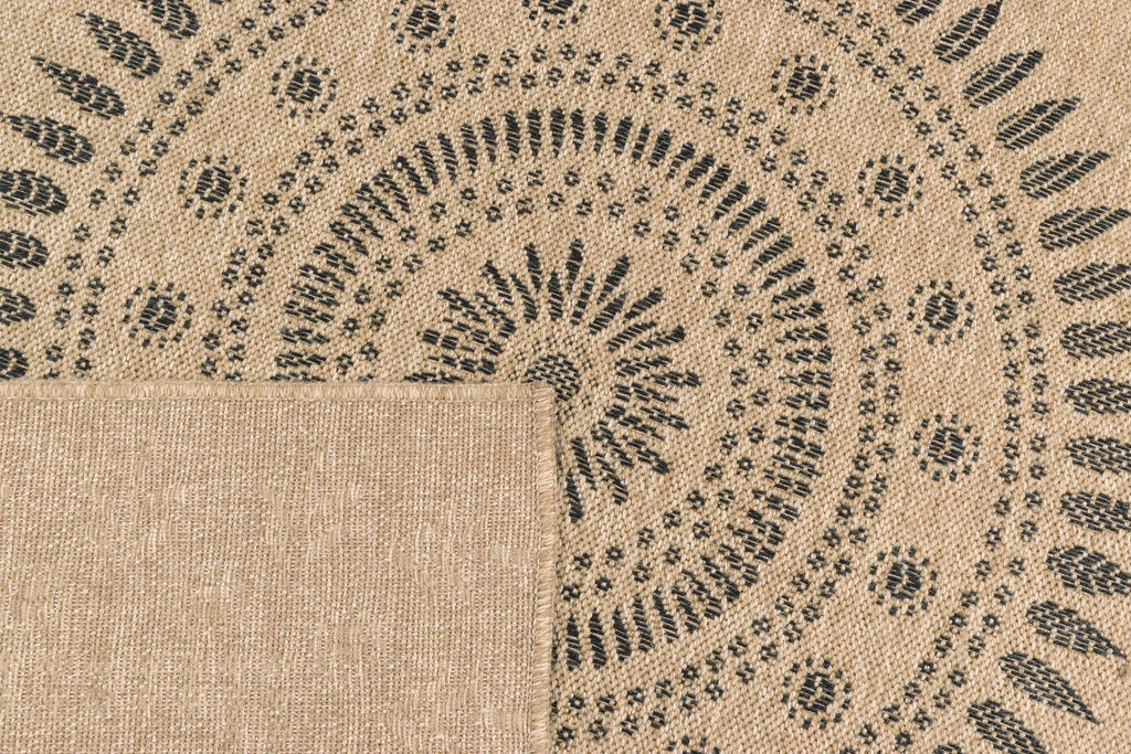 Tapis Aspect Jute Nature 8874 - Noir - Nazar - The Bradery