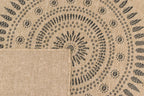 Tapis Aspect Jute Nature 8874 - Noir - Nazar - The Bradery