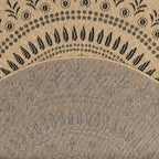 Tapis Aspect Jute Nature 8874 - Noir - Nazar - The Bradery