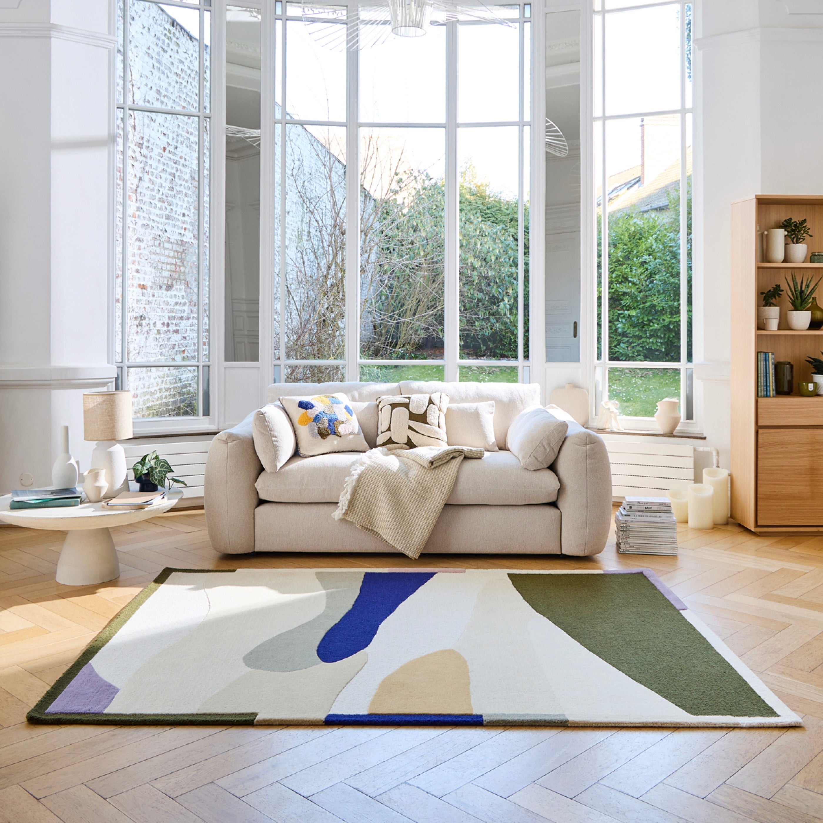 Tapis Aubin - Multi Kaki