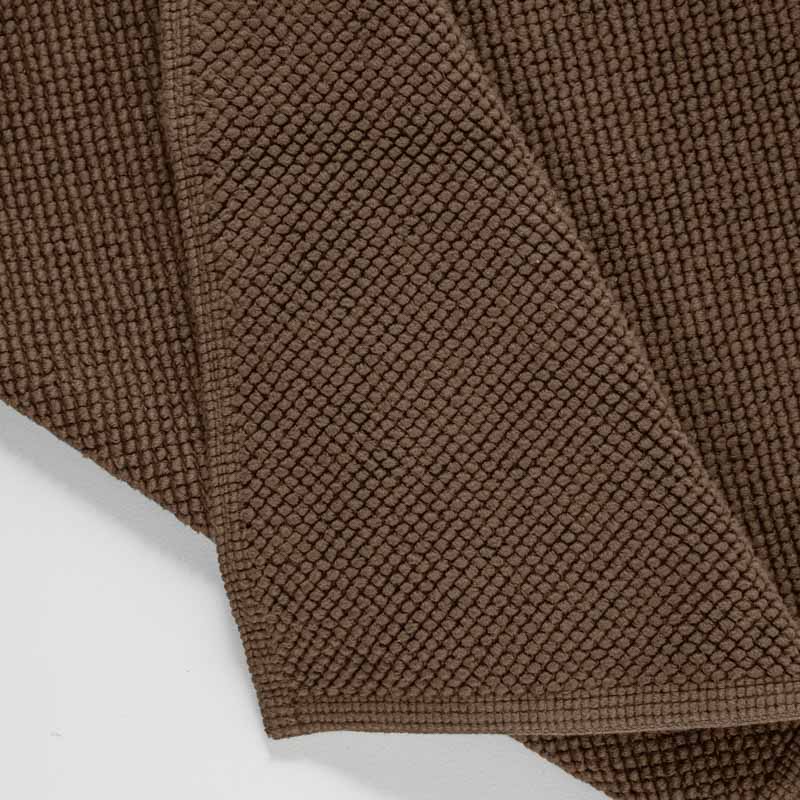 Tapis De Bain En Coton Bouclé - Cacao