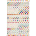 tapis style berbère Prairie sur fond blanc