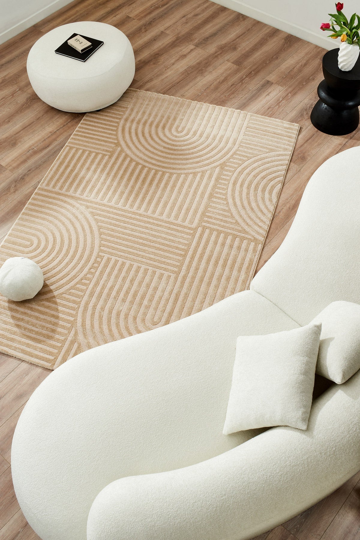 Tapis Bianca 163 - Beige - Nazar - The Bradery