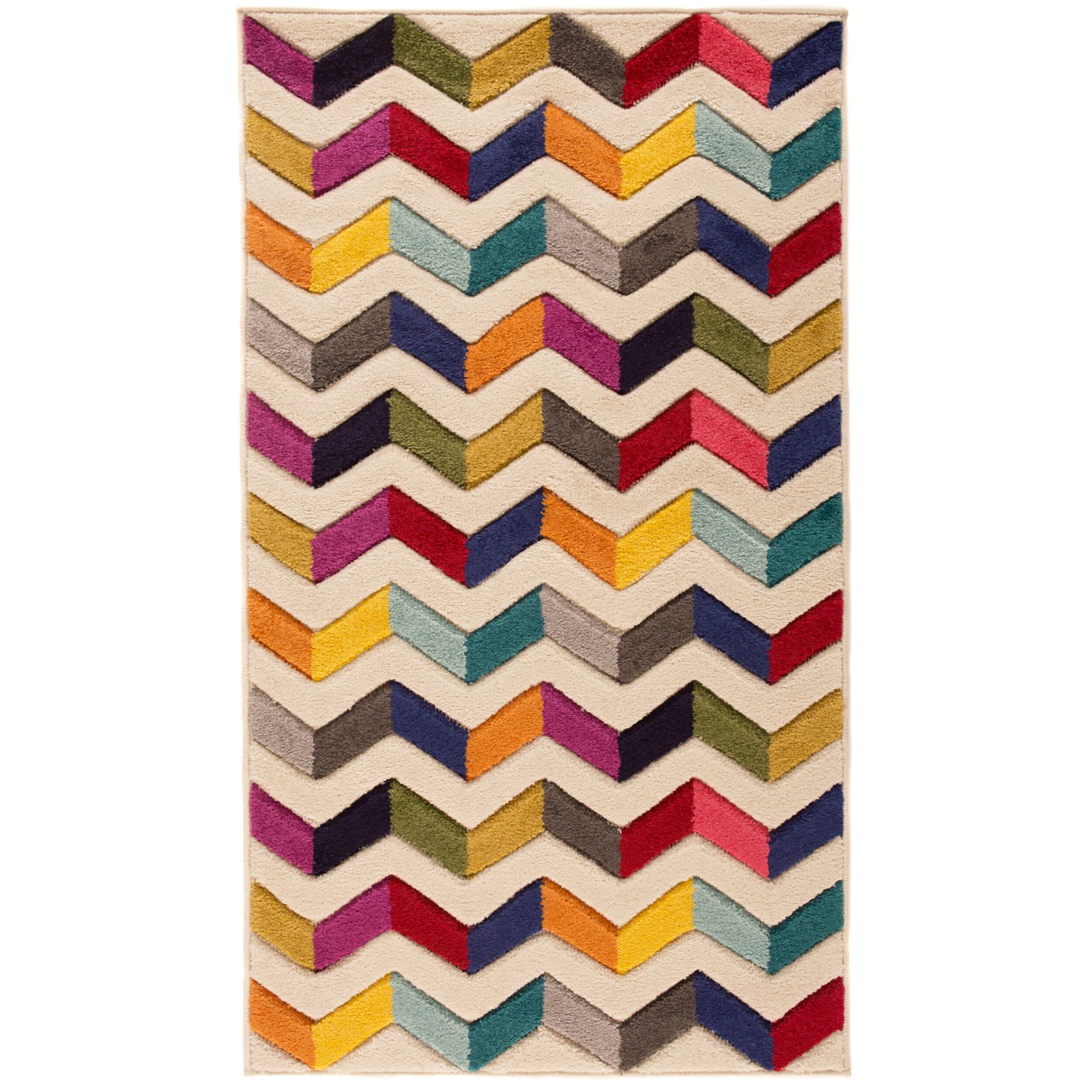 tapis pour salon multicolore