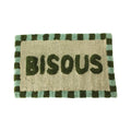 tapis de bain moelleux bisous dégradé de vert