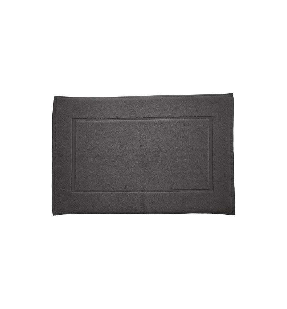 Tapis De Bain - Gris Anthracite - Perle De Coton - The Bradery