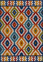 tapis extérieur motifs géométriques Nazar rugs