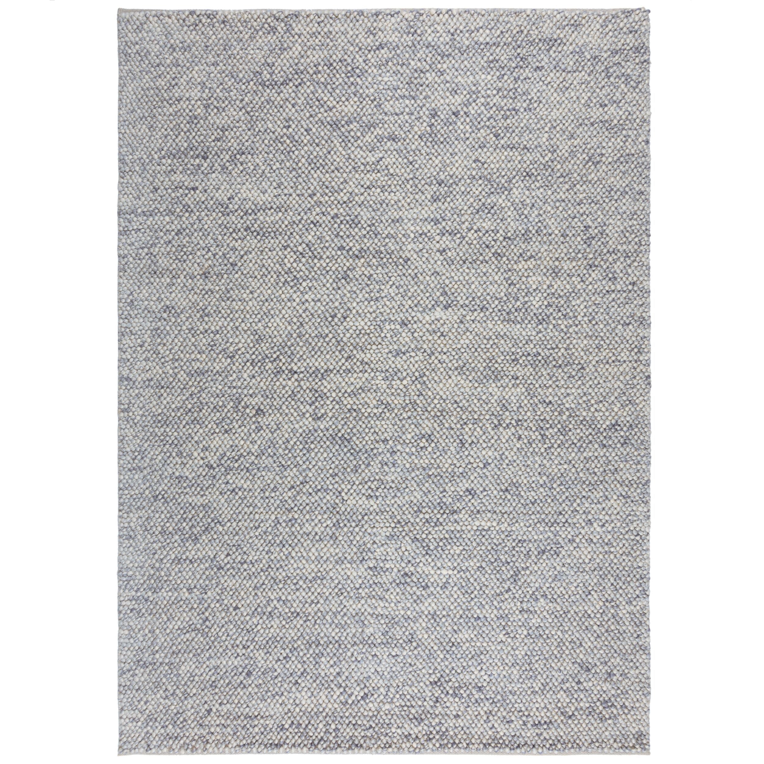 tapis en laine effet bulle de couleur bleu sur fond blanc#couleur_bleu