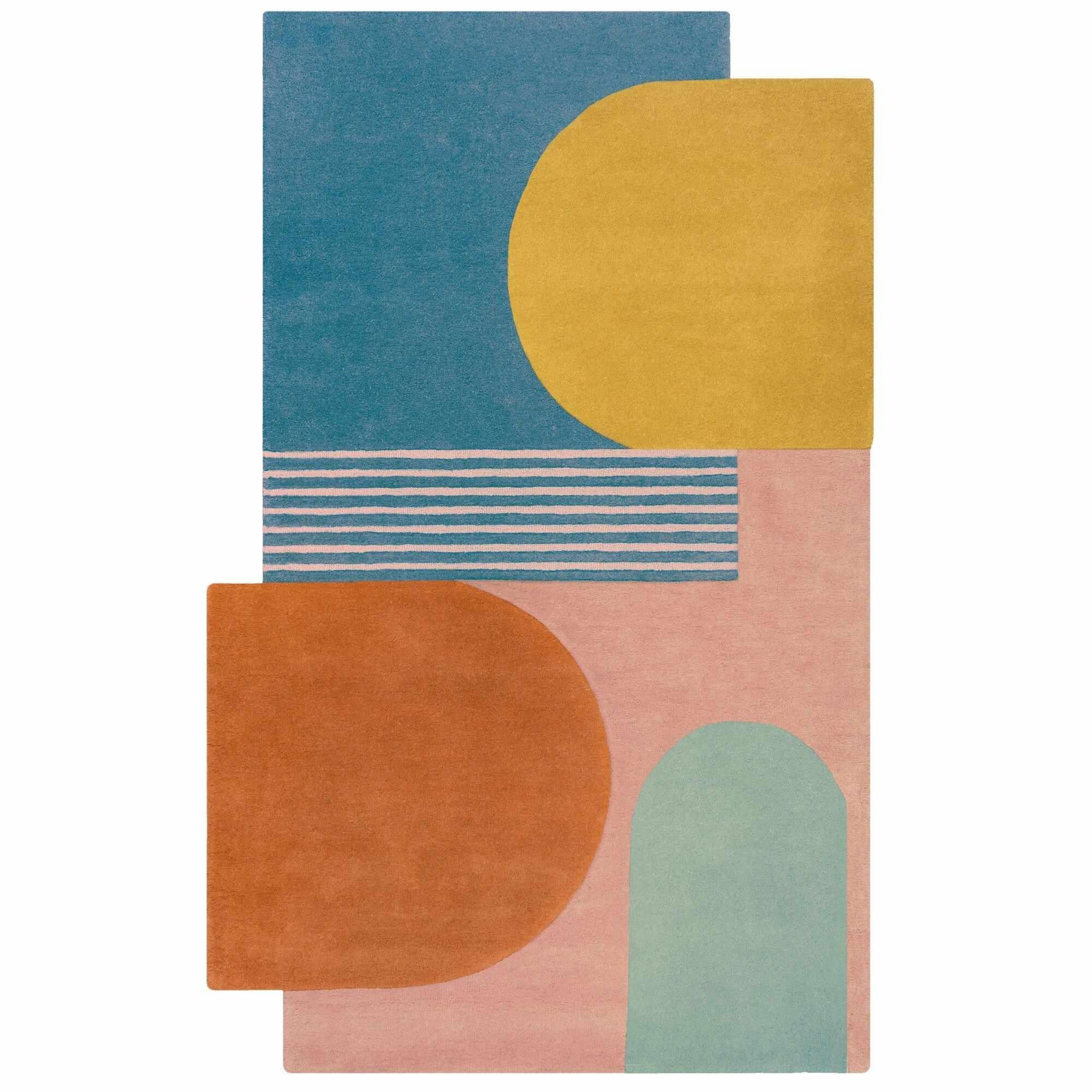 tapis couleurs pastel sur fond blanc#couleur_pastel