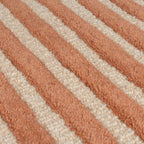 zoom matiere tapis lozenge terracotta#couleur_terracotta