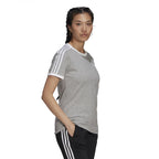 Tee-Shirt Adidas Originals 3 Stripes - Gris - Femme - Adidas - The Bradery