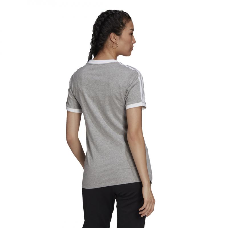 Tee-Shirt Adidas Originals 3 Stripes - Gris - Femme - Adidas - The Bradery