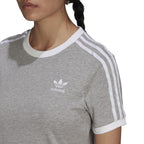 Tee-Shirt Adidas Originals 3 Stripes - Gris - Femme - Adidas - The Bradery