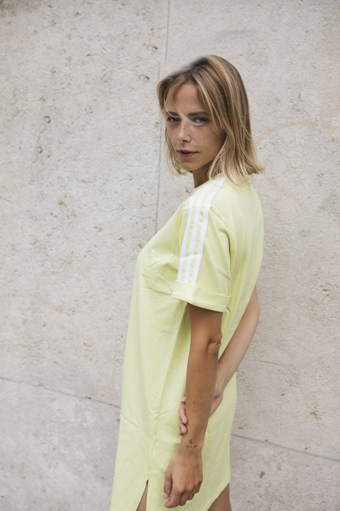 Tee-Shirt Adidas Originals Tee Dress - Jaune - Femme - Adidas - The Bradery