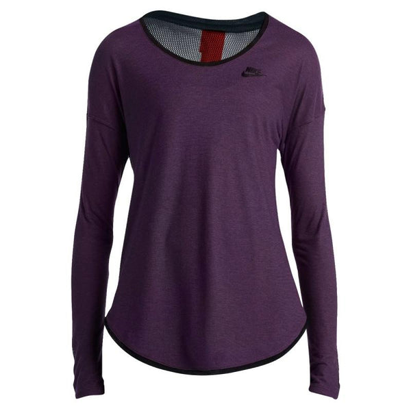 Tee-Shirt Nike Ls T2 - 689521-507 - Violet - Homme NIKE TEE-SHIRT HOMME TEXTILE Nike