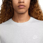 Tee-Shirt Nike Sportswear Club - Gris Clair, Blanc