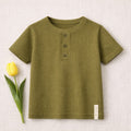 Tee - shirt Téo Olive - Garçon