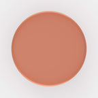 terracotta table d appoint orange en metal athena