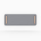 tete de lit grise rectangulaire 160 cm tissu katia rdv deco
