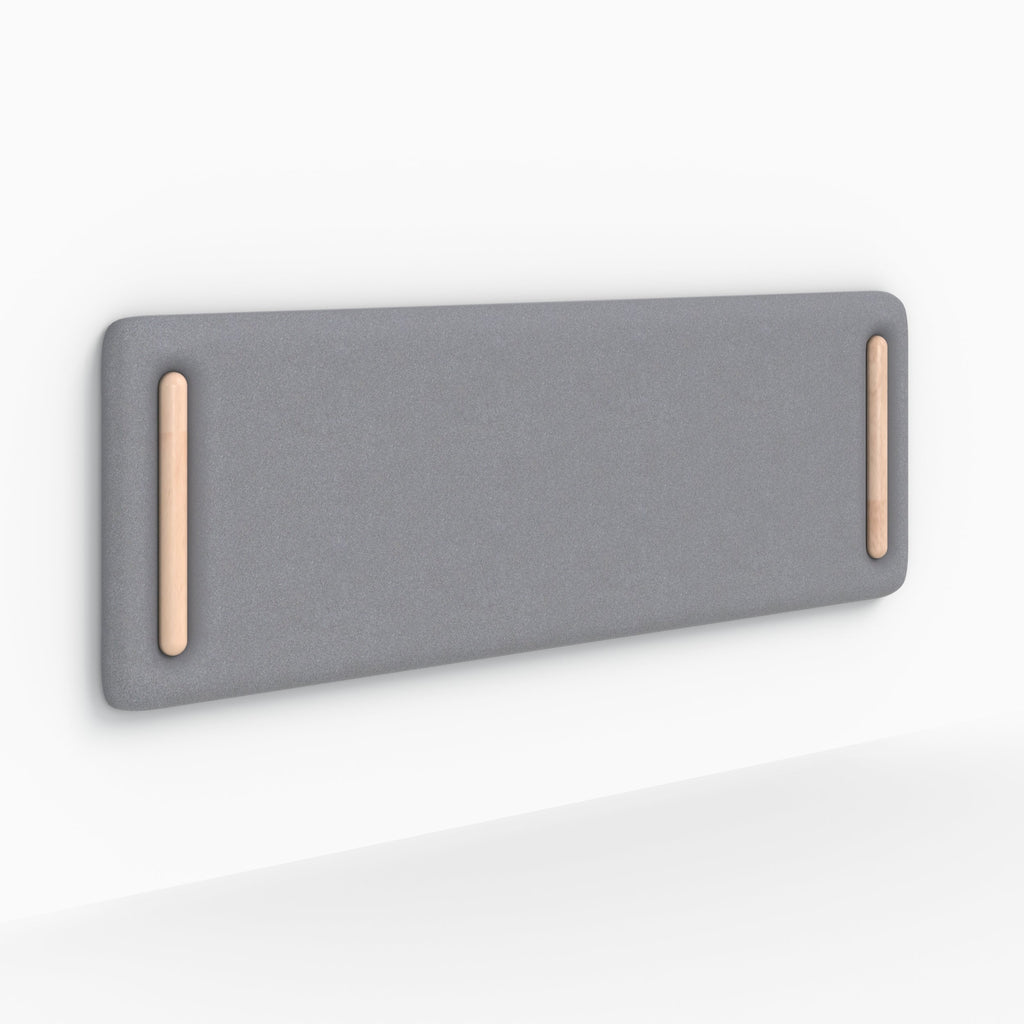 tete de lit grise rectangulaire 160 cm tissu katia