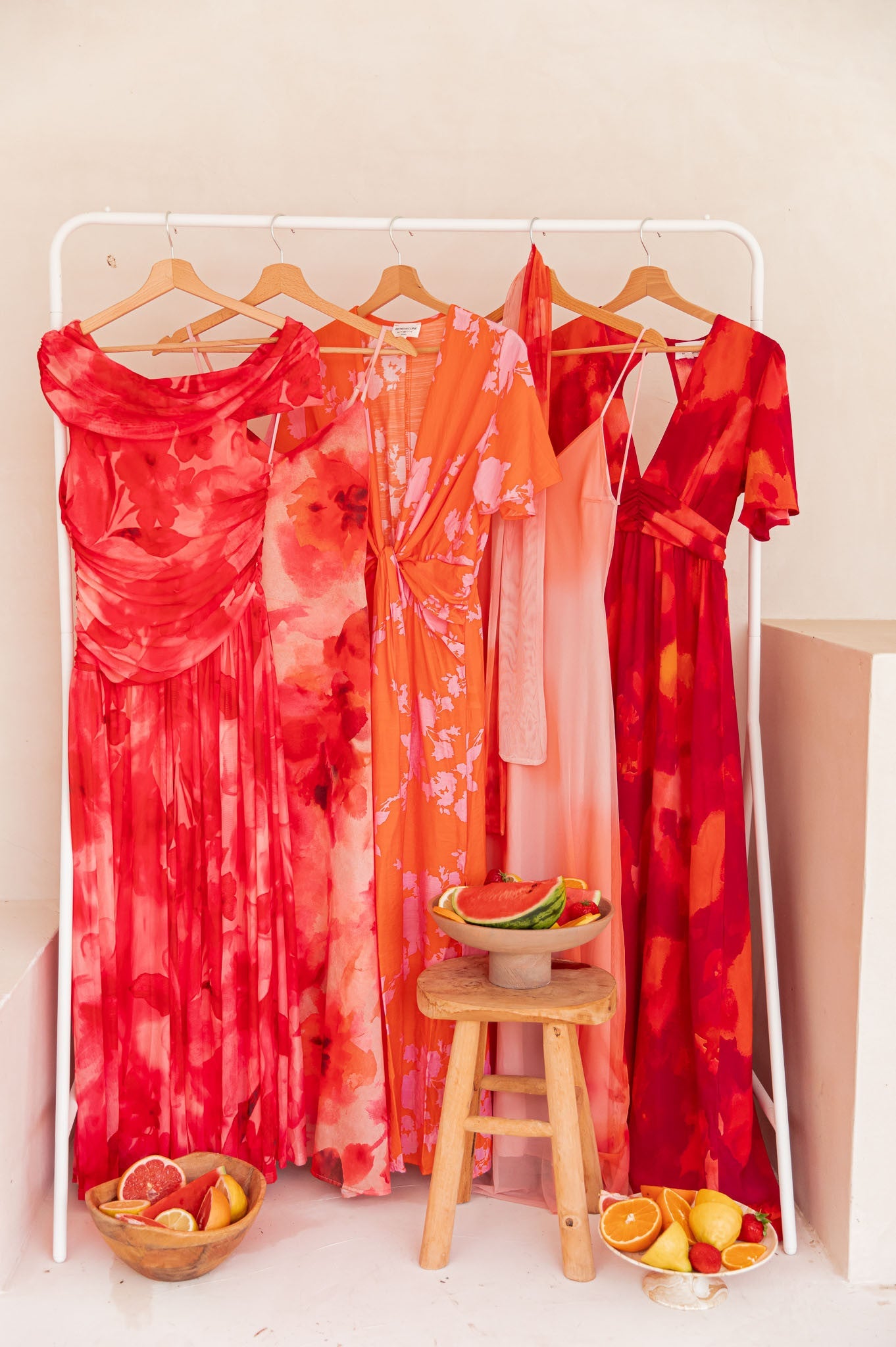 THAÏS Orange - Robe Longue