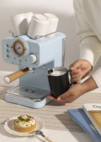 Thera Retro - Cafetière Expresso - Bleu Pastel