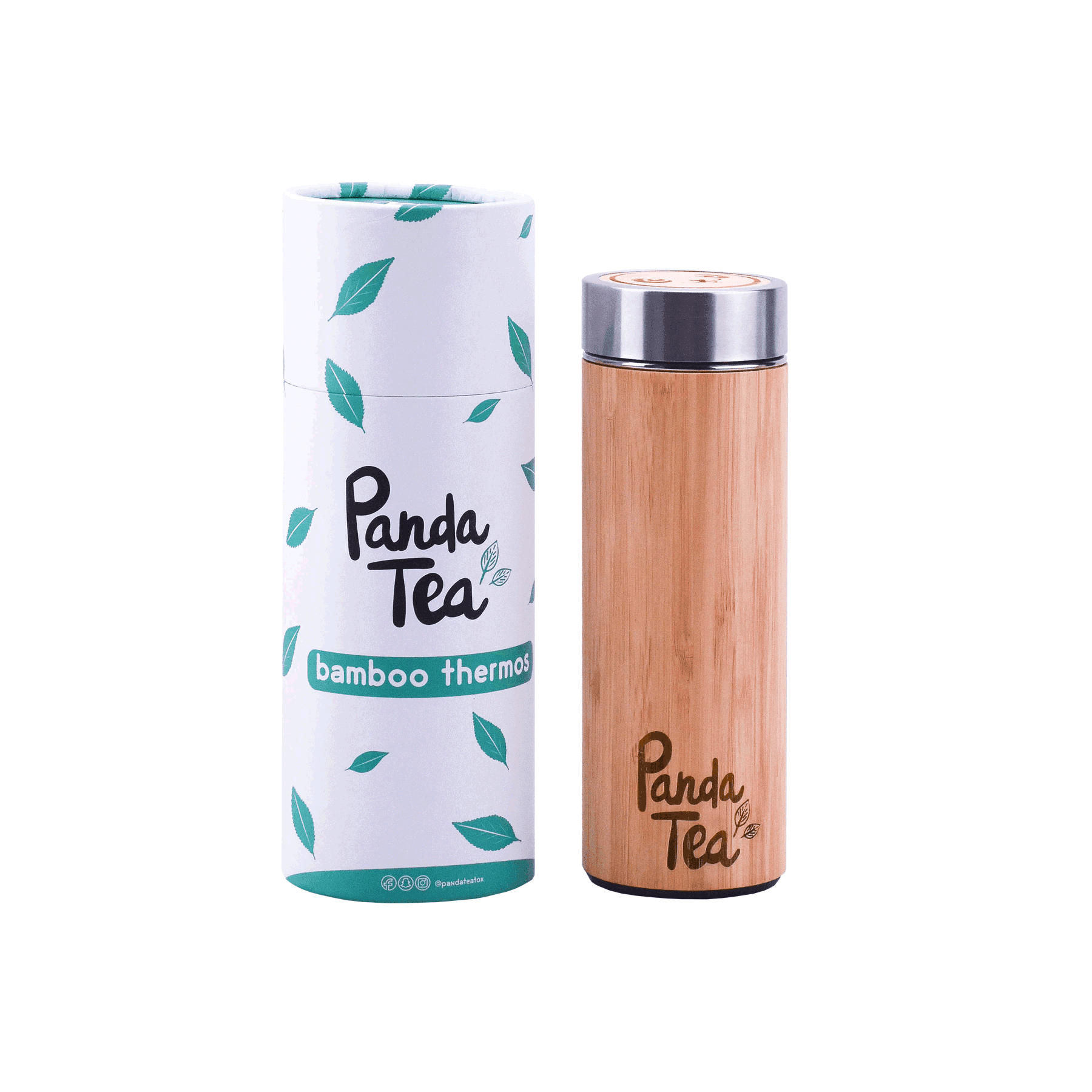 Thermos En Bambou Avec Infuseur - 360 Ml