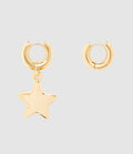 Timeless Pearly - Créoles Mix & Match Étoile Doré - Femme