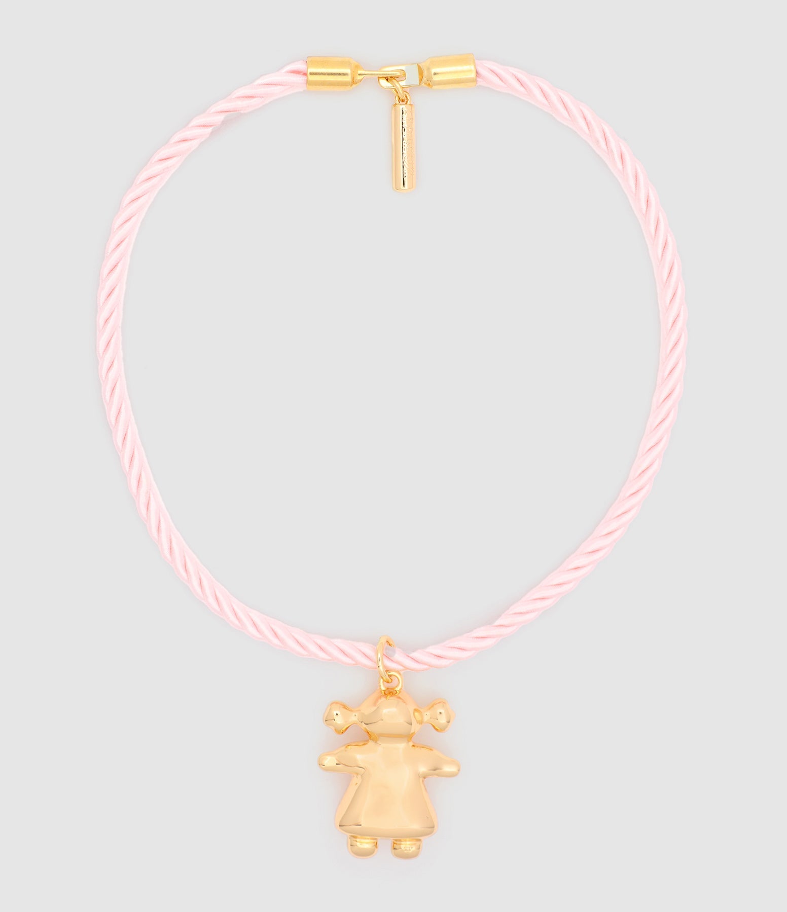 Timeless Pearly - Collier Petite Fille Satin Rose - Femme