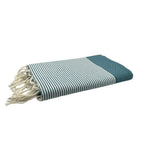 Fouta Nid D'Abeille - Bleu Canard