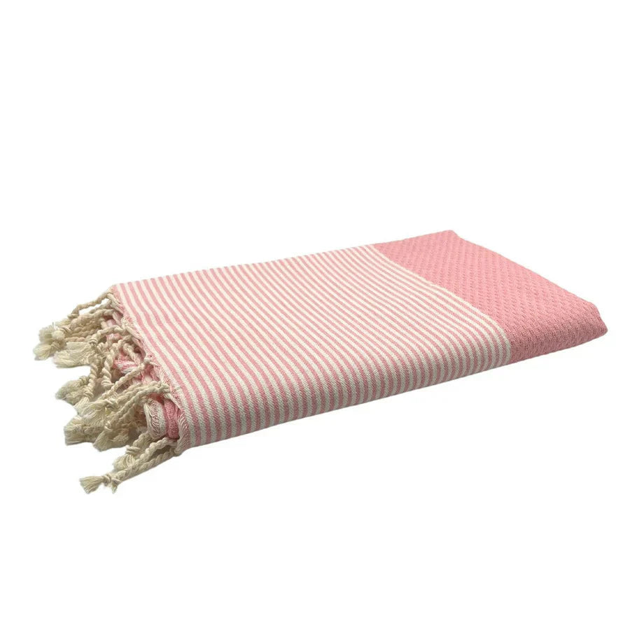 Fouta Nid D'Abeille - Rose