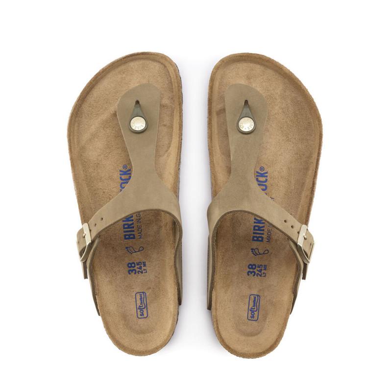Tongs Gizeh - Kaki - Femme - Birkenstock - The Bradery