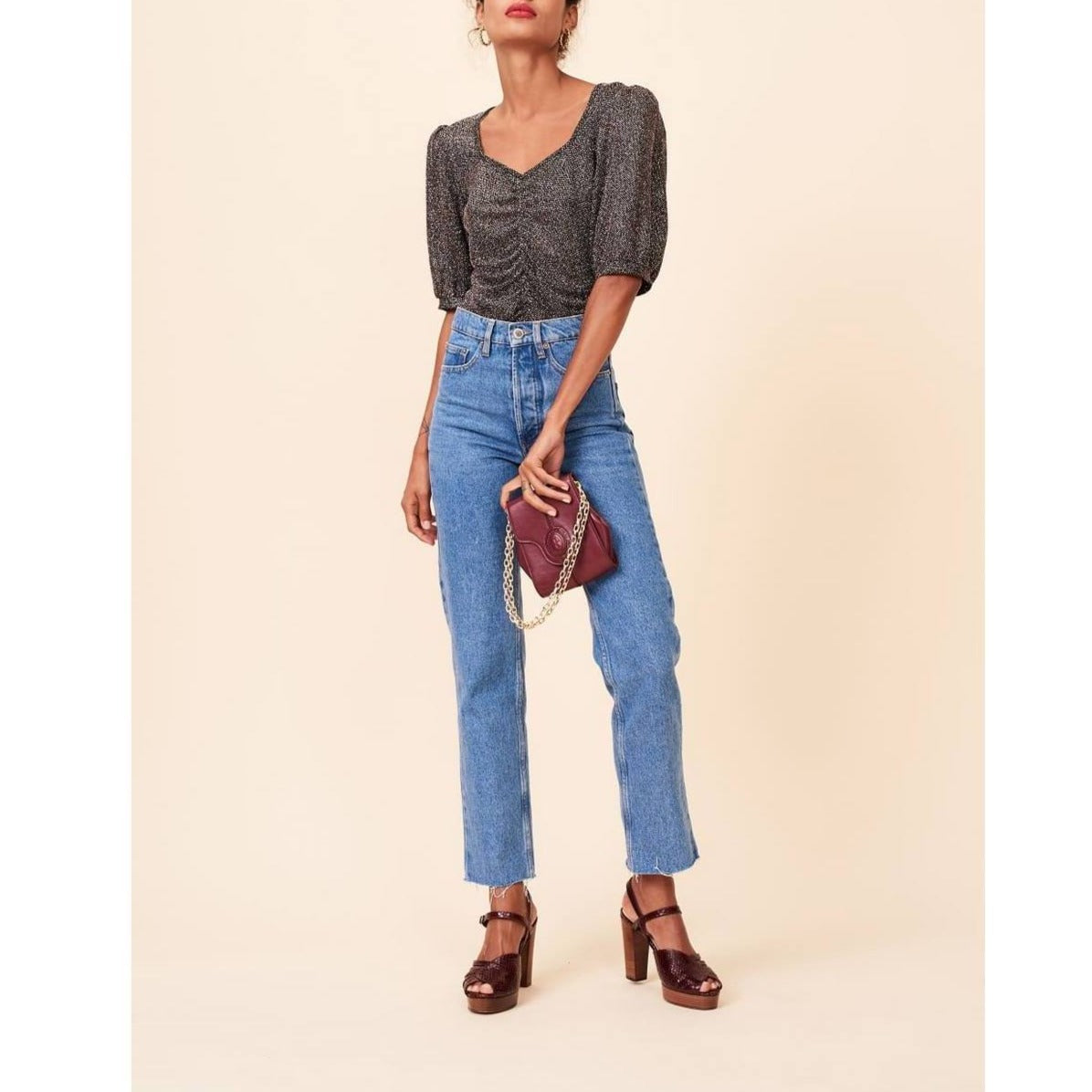 Top Brenda - Gold Tops Rouje