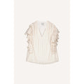 Top Kahlo Onsen Craie - Chemises Et Tops - Valentine Gauthier - The Bradery