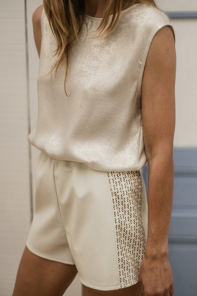 Top Keith - Lamé - Plume Paris - The Bradery