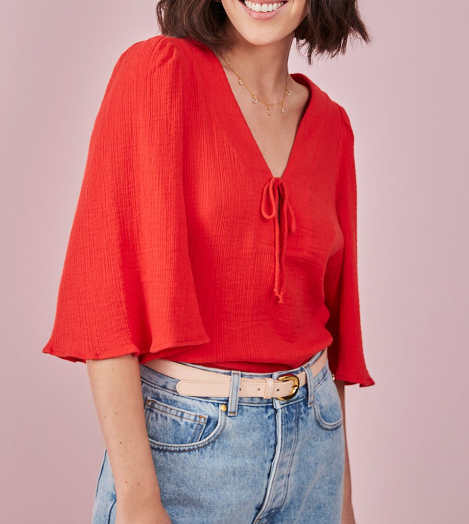 Top Sidoine - Fraise - Des Petits Hauts - The Bradery