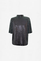 Top Tina - Paillettes - Plume Paris - The Bradery