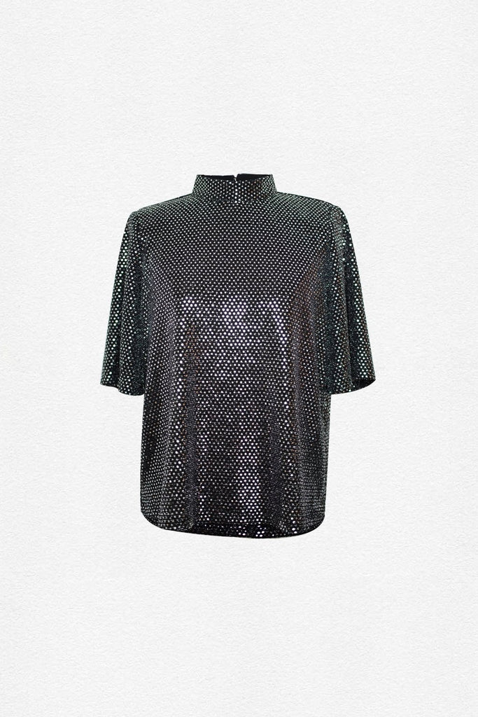 Top Tina - Paillettes - Plume Paris - The Bradery