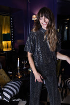 Top Tina - Paillettes - Plume Paris - The Bradery
