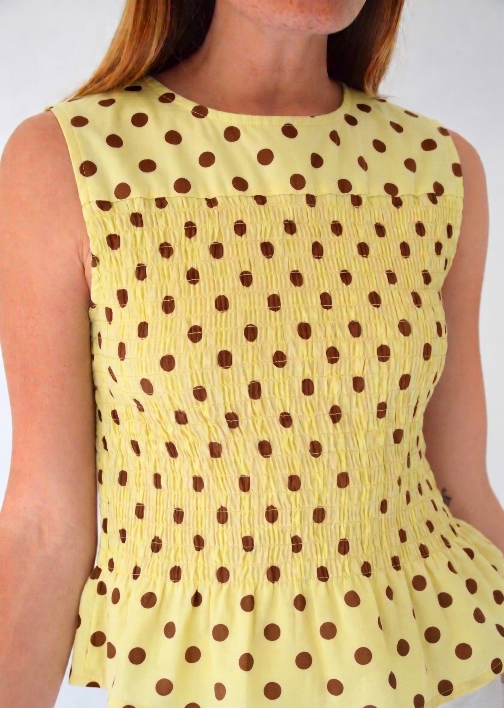 Top Cora Pois Jaune