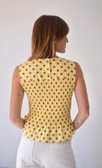 Top Cora Pois Jaune