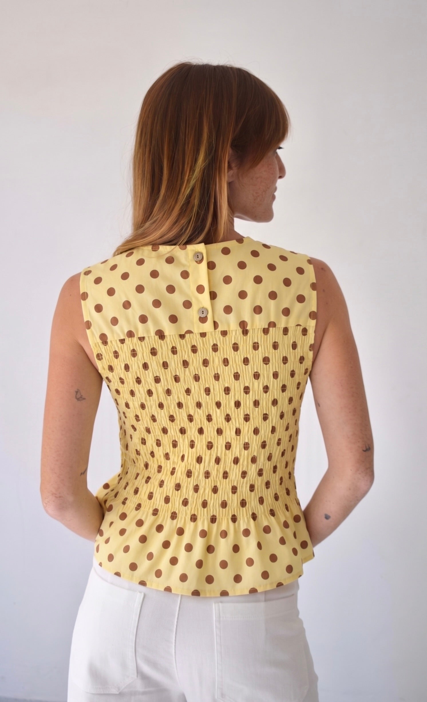 Top Cora Pois Jaune