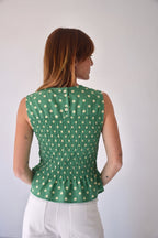 Top Cora Pois Vert